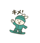 ゲレンデのクマとうさぎ（個別スタンプ：13）