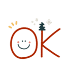 つかえるゆる文字♡手書きシンプル♡冬（個別スタンプ：3）