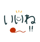 つかえるゆる文字♡手書きシンプル♡冬（個別スタンプ：5）