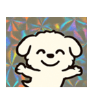 ホロきらマルチーズのおすまし日和@SFW（個別スタンプ：1）