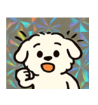 ホロきらマルチーズのおすまし日和@SFW（個別スタンプ：3）