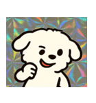 ホロきらマルチーズのおすまし日和@SFW（個別スタンプ：6）