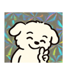 ホロきらマルチーズのおすまし日和@SFW（個別スタンプ：7）