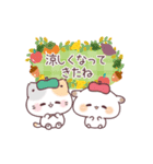 秋＊コラボ＊ぷにゃんこ＆もるちゃん（個別スタンプ：11）