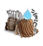 3D ロングヘアガールのネガティブスタンプ（個別スタンプ：34）