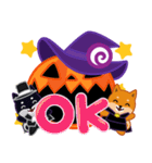柴犬「ムサシ」63 ハロウィン（個別スタンプ：14）