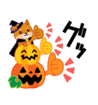 柴犬「ムサシ」63 ハロウィン（個別スタンプ：16）