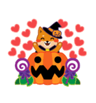 柴犬「ムサシ」63 ハロウィン（個別スタンプ：34）