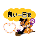 柴犬「ムサシ」63 ハロウィン（個別スタンプ：40）