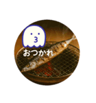 秋に使えるこの子のスタンプ、食いしん坊編（個別スタンプ：18）