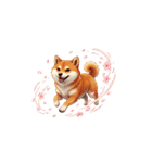 柴犬のBIG季節スタンプ（個別スタンプ：1）