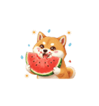 柴犬のBIG季節スタンプ（個別スタンプ：5）