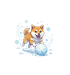 柴犬のBIG季節スタンプ（個別スタンプ：13）