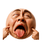 顔文字くん 10 (写実バージョン)（個別スタンプ：8）