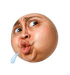 顔文字くん 10 (写実バージョン)（個別スタンプ：15）