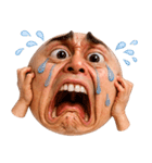 顔文字くん 10 (写実バージョン)（個別スタンプ：18）