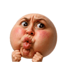 顔文字くん 10 (写実バージョン)（個別スタンプ：24）