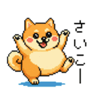ドット絵のかわいい柴犬（個別スタンプ：27）