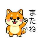 ドット絵のかわいい柴犬（個別スタンプ：32）