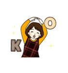 動く 秋冬ほっこり主婦（個別スタンプ：14）