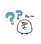 使いやすい＊しろいトリ＆きいろのトリ＊秋（個別スタンプ：30）