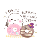 秋❤️ふわもちシマエナガNo24❤️ハロウィン（個別スタンプ：35）