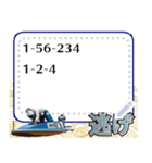 ボートの予想ボード4（修正版）（個別スタンプ：6）