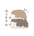 ゆる〜いハリネズミさん（個別スタンプ：21）
