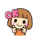 まるこ 女の子の日常（個別スタンプ：3）