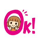 まるこ 女の子の日常（個別スタンプ：4）