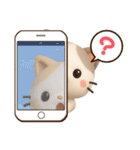 【飛び出す】ちびミケ★3D（個別スタンプ：21）