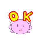 あぷくん ウーパールーパースタンプ2（個別スタンプ：1）