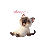 【英語】 シャム猫スタンプ 2（個別スタンプ：6）