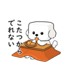 秋の四角いビションフリーゼ（個別スタンプ：31）