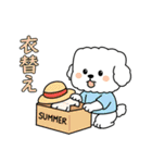 秋の四角いビションフリーゼ（個別スタンプ：35）