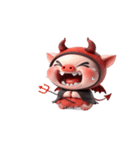 悪魔ピンクブタのおふざけ（個別スタンプ：23）