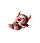 悪魔ピンクブタのおふざけ（個別スタンプ：28）