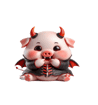悪魔ピンクブタのおふざけ（個別スタンプ：30）