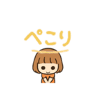 まるこ女の子の日常シンプル（個別スタンプ：9）