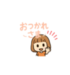 まるこ女の子の日常シンプル（個別スタンプ：14）