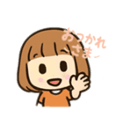 まるこ女の子の日常シンプル（個別スタンプ：15）