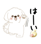 白垂れ耳わんこ「いつもよく使う言葉」1（個別スタンプ：7）