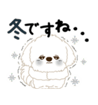 白垂れ耳わんこ「いつもよく使う言葉」1（個別スタンプ：24）