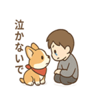 赤いスカーフのコーギー（個別スタンプ：34）