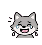 オオカミのぼっち遠吠え便@SFW（個別スタンプ：4）