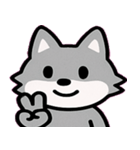 オオカミのぼっち遠吠え便@SFW（個別スタンプ：10）