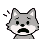 オオカミのぼっち遠吠え便@SFW（個別スタンプ：14）