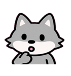 オオカミのぼっち遠吠え便@SFW（個別スタンプ：16）