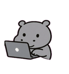 のそのそカバのまったり便@SFW（個別スタンプ：3）