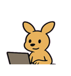 ツッコミカンガルーのドヤ便@SFW（個別スタンプ：9）